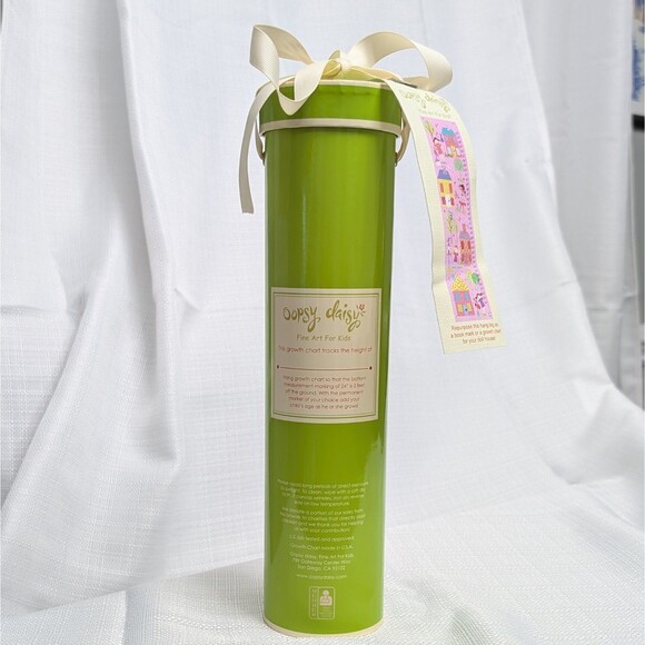 Oopsy Daisy Whimsical Fine Art For Kids Growth Chart Canvas Height Marker New - Picture 2 of 8